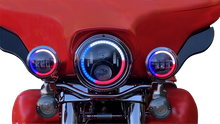CUSTOM DYNAMICS ProGLOW™ 7" Headlamp - with Adapter - Black PG-7-14-B
