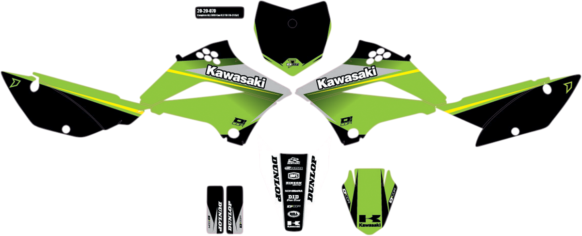 D'COR VISUALS Graphic Kit - Cor 9 Kawasaki - KLX 110 20-20-070