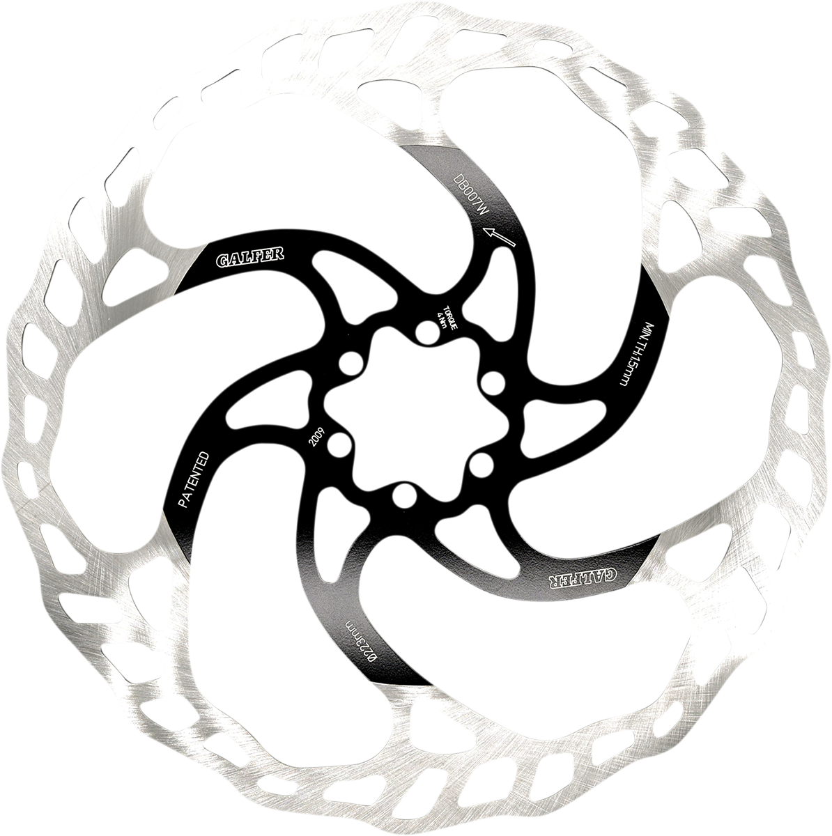GALFER Bicycle Brake Rotor - Fixed/Oversize - 223 mm DB007W