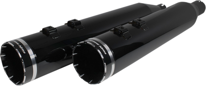 KHROME WERKS 4-1/2" HP-Plus® Slip-On Mufflers - Obsidian Tracer 202640