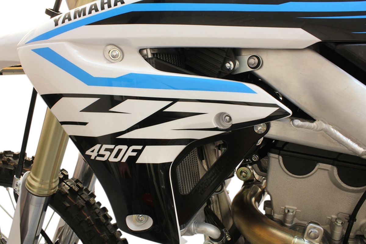 WORKS CONNECTION Radiator Brace Set - Black - Yamaha 18-B268