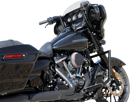 LA CHOPPERS Engine Guard - Black - Twin Peaks LA-7100-00B