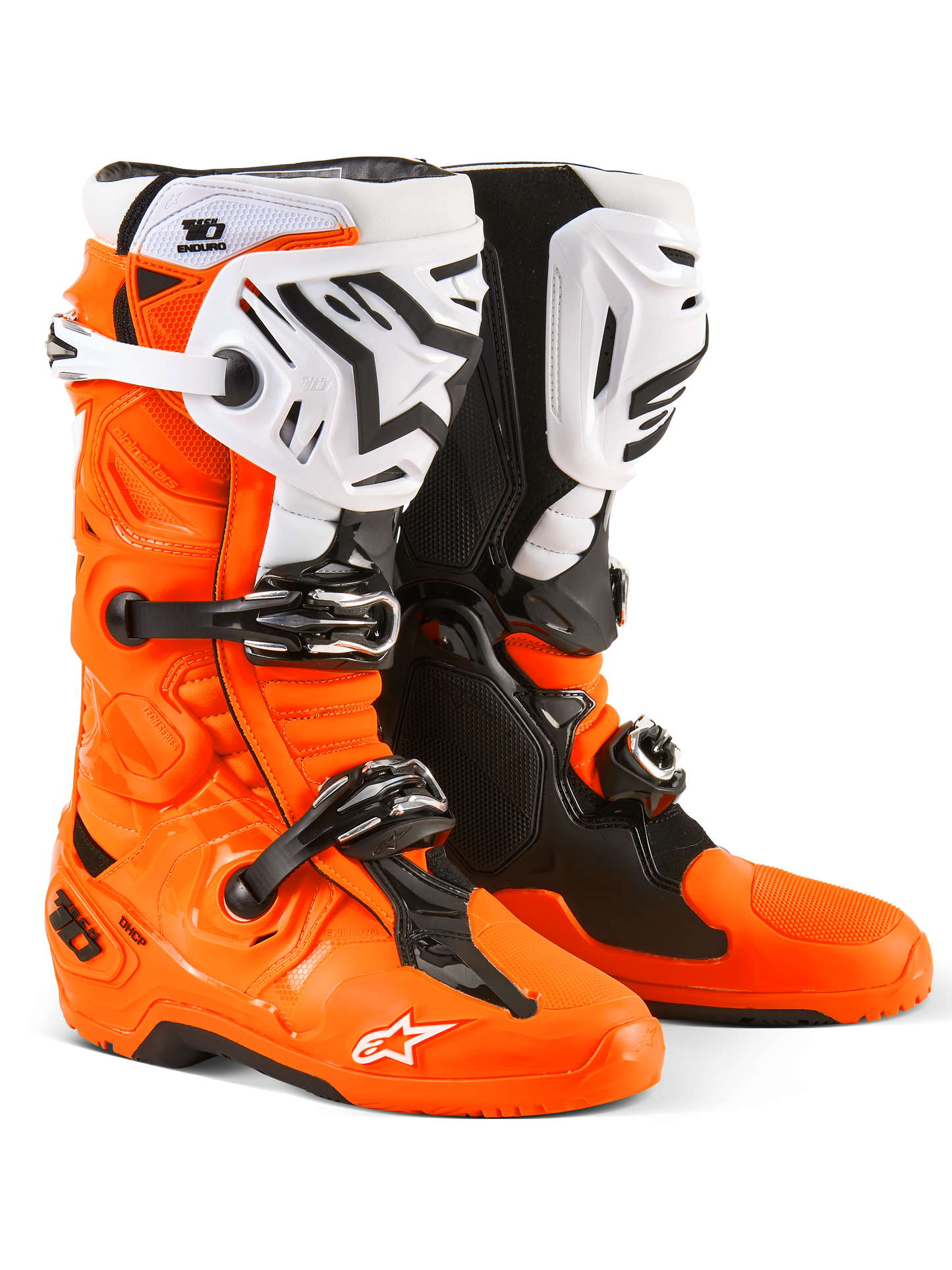 Tech 10 Enduro Boots Orange Fluo/Black/White 14