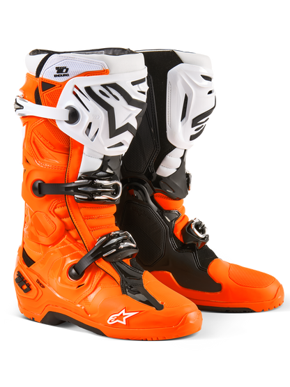 Tech 10 Enduro Boots Orange Fluo/Black/White 10
