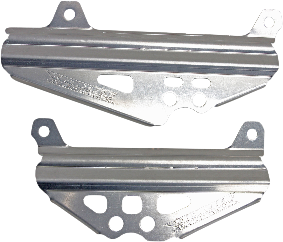 WORKS CONNECTION Radiator Brace Set - Silver - Suzuki 18-496