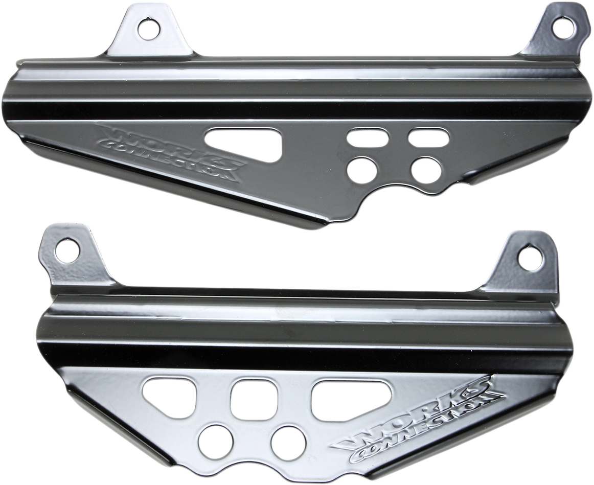 WORKS CONNECTION Radiator Brace Set - Black - Suzuki 18-B496