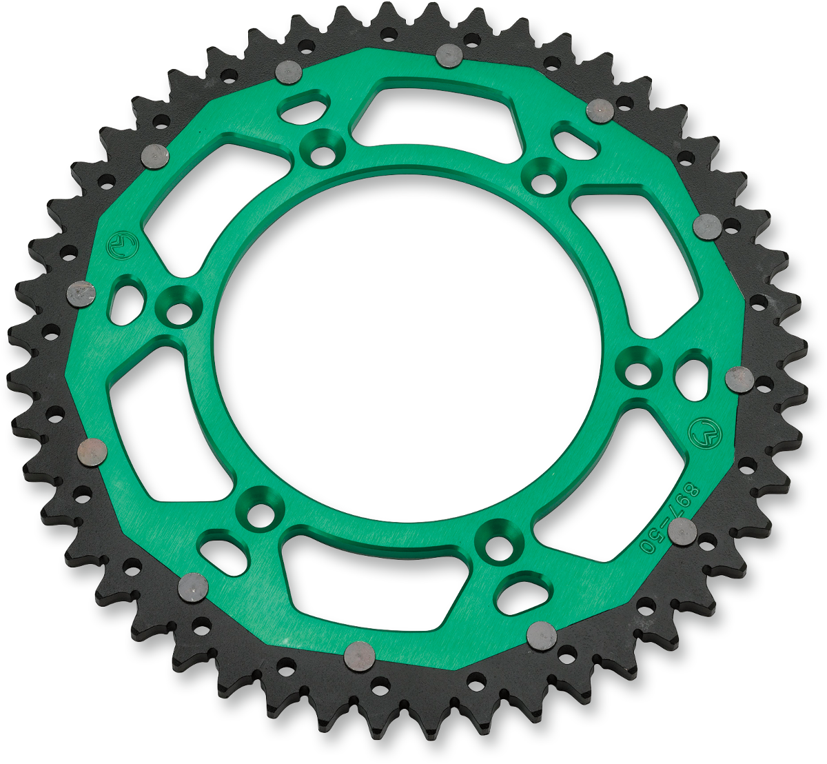 MOOSE OFFROAD Dual Sprocket - 48 Tooth - Green - Kawasaki/Suzuki 1210-460-48-15X