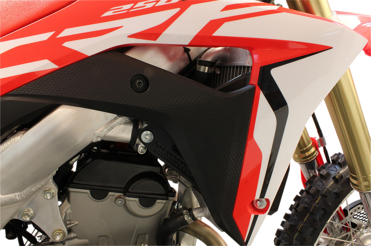 WORKS CONNECTION Radiator Brace Set - Black - Honda 18-B777
