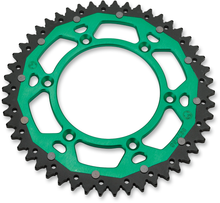 MOOSE OFFROAD Dual Sprocket - 50 Tooth - Green - Kawasaki/Suzuki 1210-460-50-15X