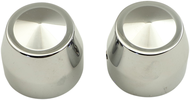ACCUTRONIX Axle Caps - Elite - Chrome - 25 mm - Pair TAC102-EC