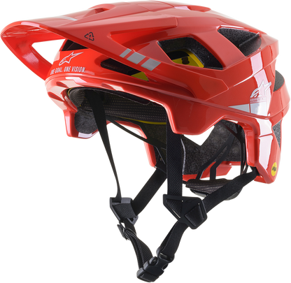 ALPINESTARS Vector Tech Helmet - Bright Red/Light Gray Glossy - MIPS® - Large 8700721-3199-LG