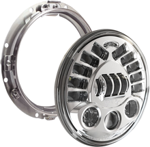 CUSTOM DYNAMICS Adaptive Headlight with Mount - 7" - Chrome PB-7A-13-C
