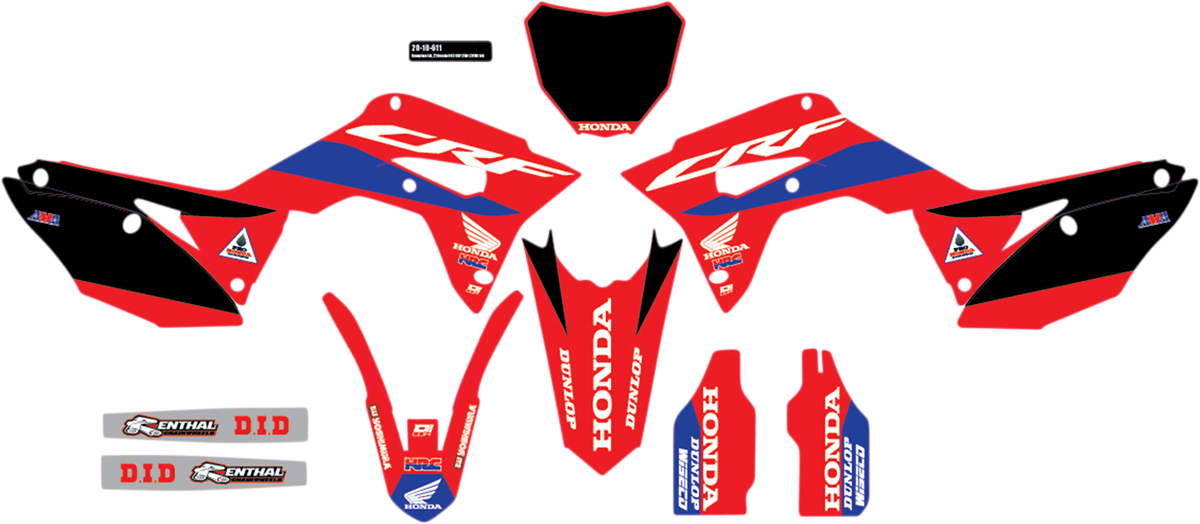 D'COR VISUALS Graphic Kit - HRC Honda - CRF250R 20-10-611