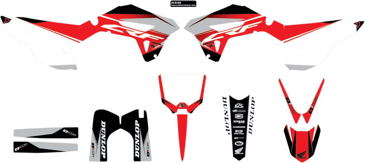 D'COR VISUALS Graphic Kit - Cor 9 Honda - CRF250/450 R/RX 20-10-444