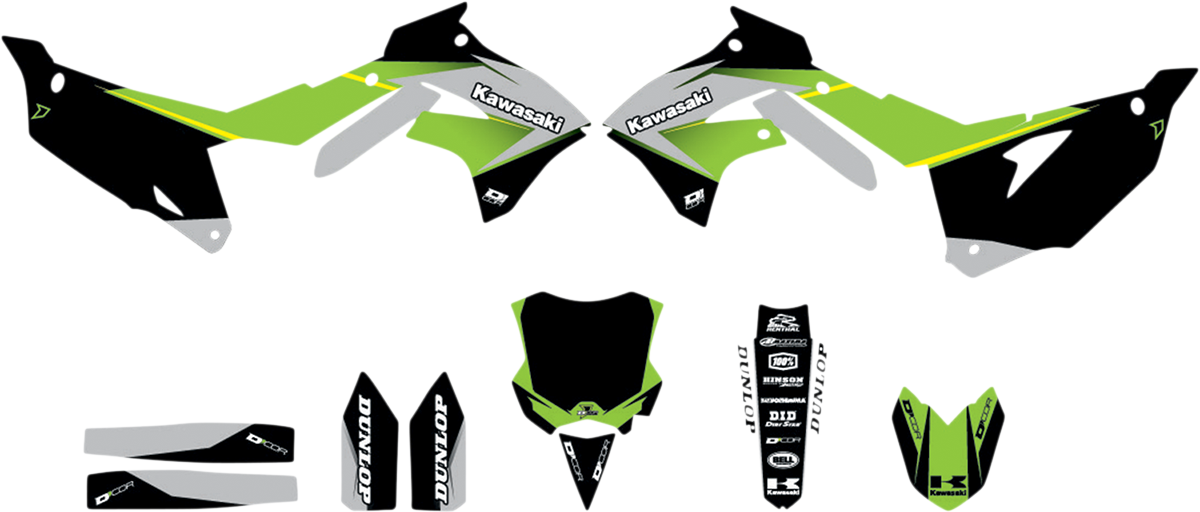 D'COR VISUALS Graphic Kit - Cor 9 Kawasaki - KX 250 20-20-234