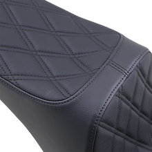 DRAG SPECIALTIES SEATS Predator III 2-Up Seat - Vinyl - Double Diamond - Black Stitching - Softail '06-'17 08021438