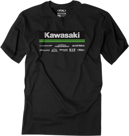 FACTORY EFFEX Kawasaki 21 Racewear T-Shirt - Black - XL 24-87126