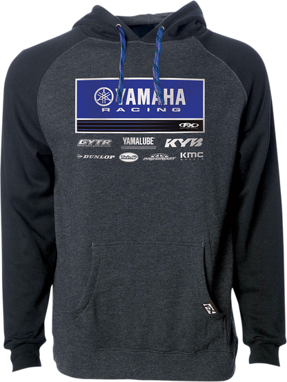 FACTORY EFFEX Yamaha 21 Racewear Hoodie - Charcoal/Black - Large 24-88224