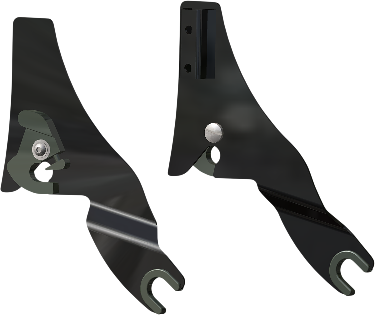 DRAG SPECIALTIES Quick Release Side Plates - Black 50263870