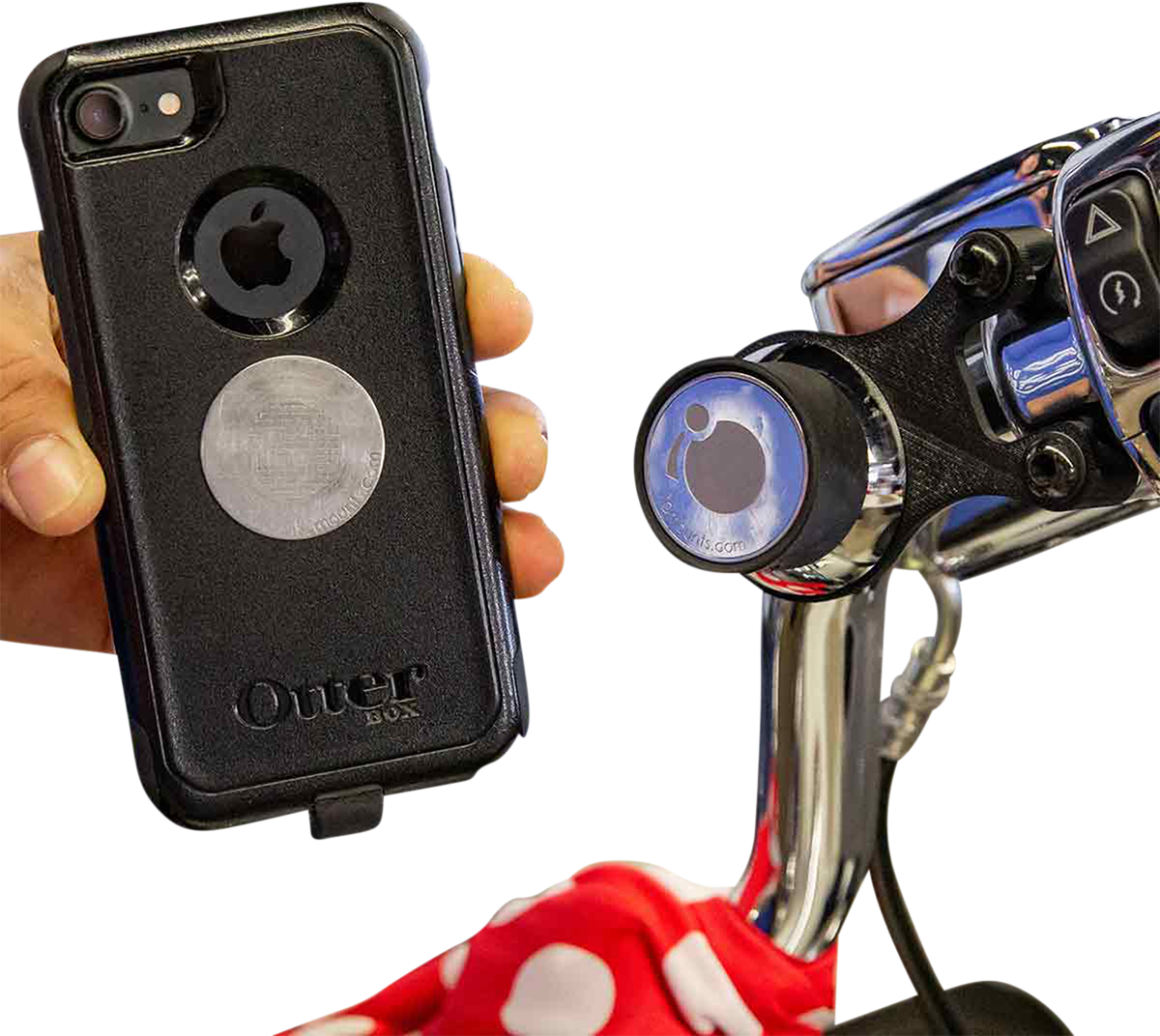 KLOCK WERKS iOmounts™ Device Mount - Handlebar Mount - Black KWD-01-0605-B