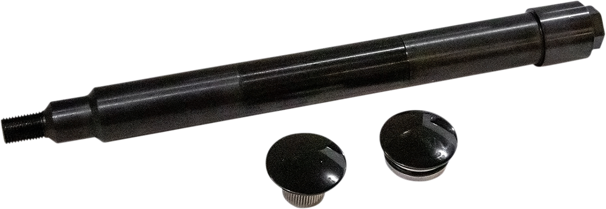 KLOCK WERKS Axle Kit - Flush Mount - Front - Black w/Black End Caps KWS-01-0611