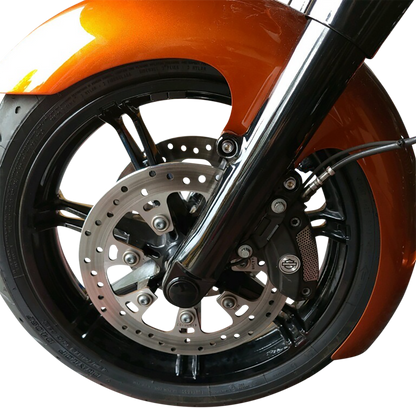 KLOCK WERKS Axle Kit - Flush Mount - Front - Black w/Black End Caps KWS-01-0610