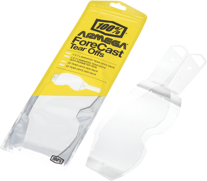 100% Armega Forecast Tear-Offs - Standard - 50 Pack 59066-00001