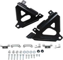 WORKS CONNECTION Radiator Brace Set - Black - Kawasaki 18-B300