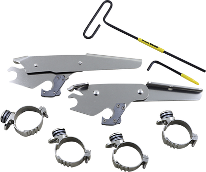 MEMPHIS SHADES Batwing - Mounting Kit - Polished - XL MEK2056