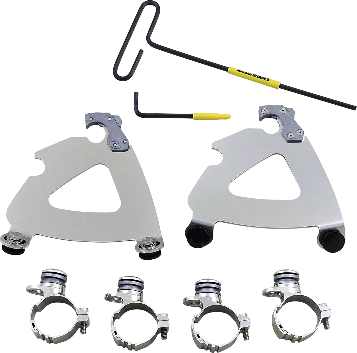MEMPHIS SHADES Road Warrior Trigger-Lock Mounting Kit - Polished - XL1200C MEK2064