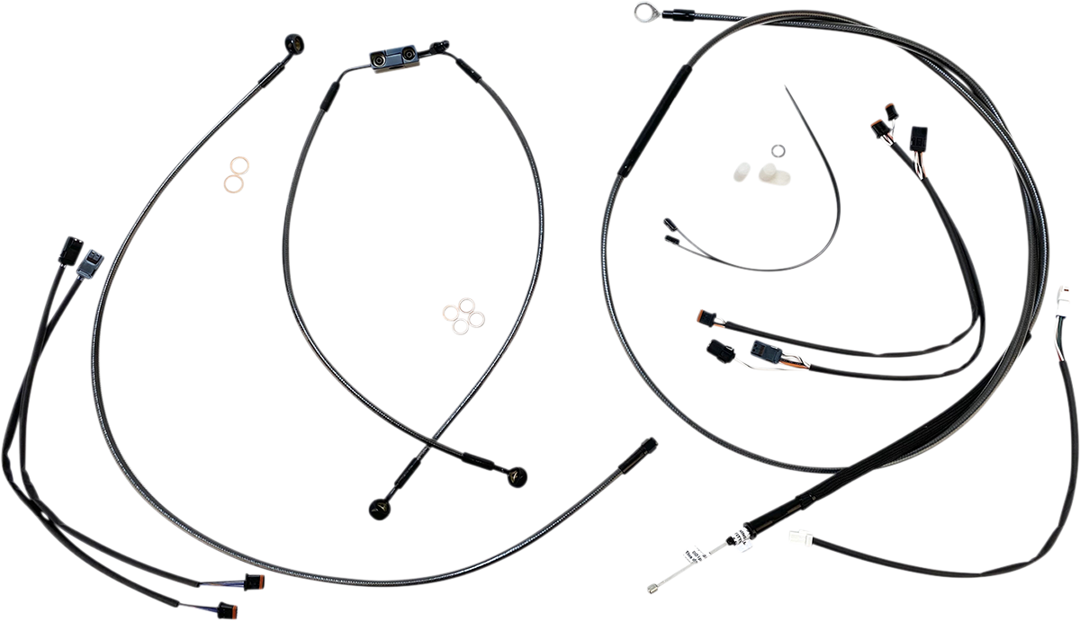 MAGNUM SHIELDING Black Pearl™ Designer Handlebar Installation Kit - 12"-14" - '18-'24 FX 487951