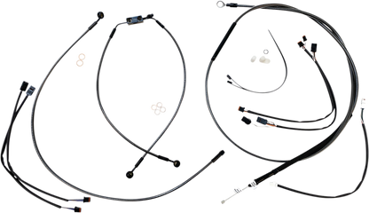 MAGNUM SHIELDING Black Pearl™ Designer Handlebar Installation Kit - 12"-14" - '18-'24 FX 487951