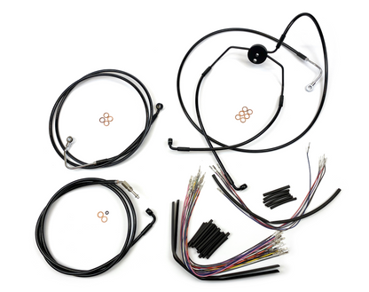 MAGNUM SHIELDING XR Handlebar Installation Kit - 15"-17" Ape Hangers - '09-'12 FLTRSE - Black 486022