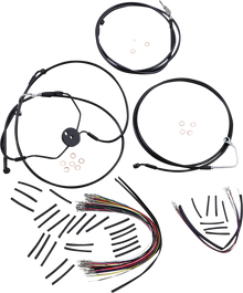 MAGNUM SHIELDING XR Handlebar Installation Kit - 15"-17" Ape Hangers - '09-'12 FLTRSE - Black 486022