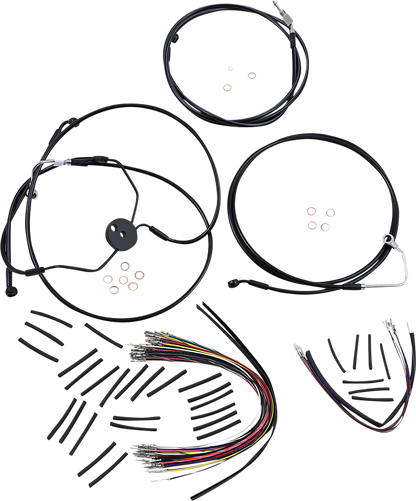 MAGNUM SHIELDING XR Handlebar Installation Kit - 15"-17" Ape Hangers - '09-'12 FLTRSE - Black 486022