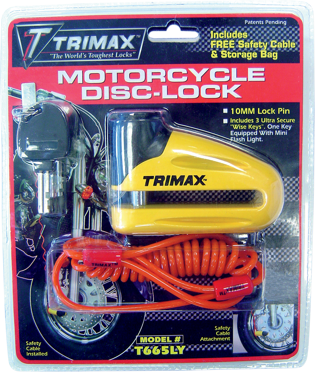 TRIMAX Disc Lock - Yellow - 10 mm T665LY