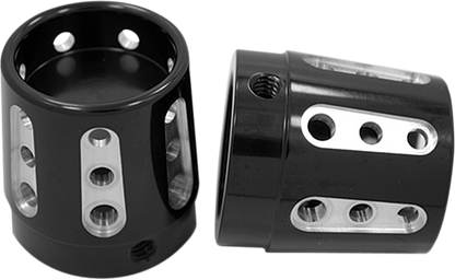 AVON GRIPS Front Axle Nut Cover - Black - Gatlin - 1" AXL-GAT-ANO