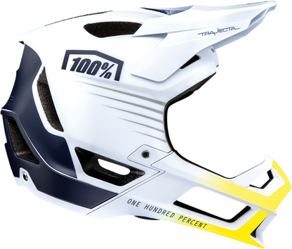 100% Trajecta Helmet - Fidlock - Black/White - Large 80003-00007