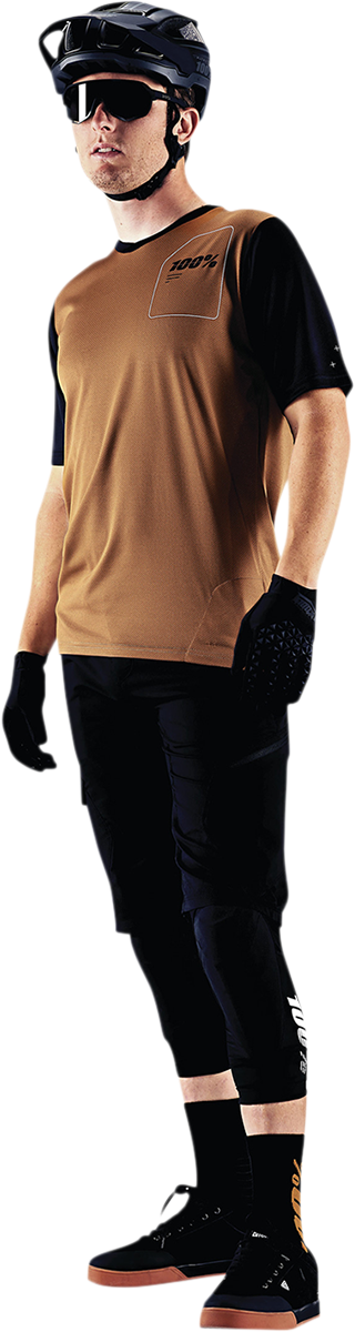 100% Ridecamp Short-Sleeve Jersey - Terracotta/Black - XL 40027-00018