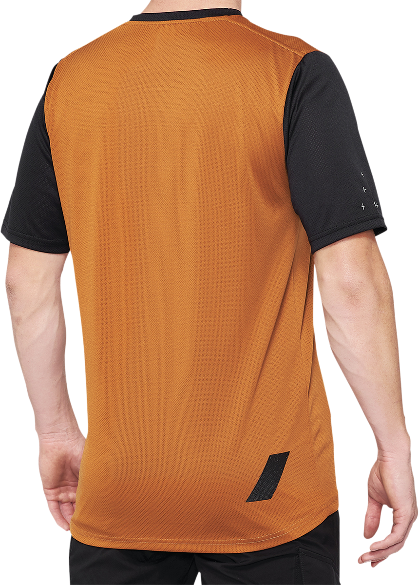 100% Ridecamp Short-Sleeve Jersey - Terracotta/Black - XL 40027-00018
