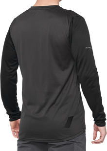 100% Ridecamp Long-Sleeve Jersey - Black/Charcoal - Small 40028-00000
