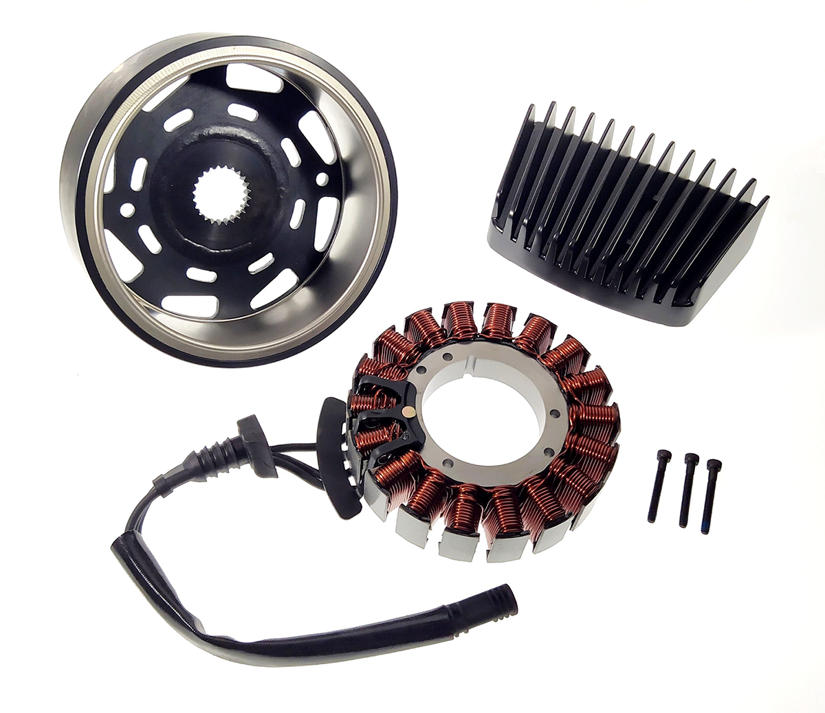 DRAG SPECIALTIES Charging Kit - Black 2112-1516