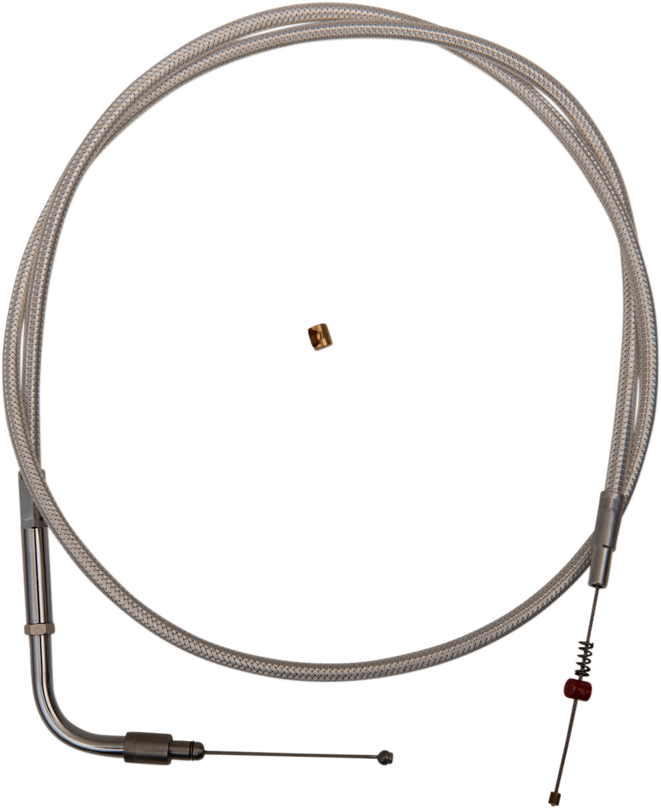 BARNETT Platinum Series Idle Cable - +6" - Dyna/Softail/FXR 106-30-40015-06