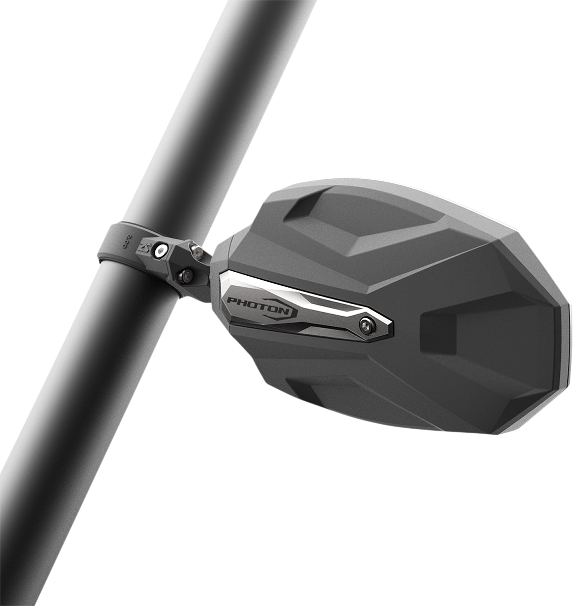 SEIZMIK Mirrors - Photon - Side View - Oval - Black/Silver - 1.75" ROPS - Pair 56-18107
