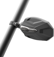 SEIZMIK Mirrors - Photon - Side View - Oval - Black/Silver - 1.75" ROPS - Pair 56-18107