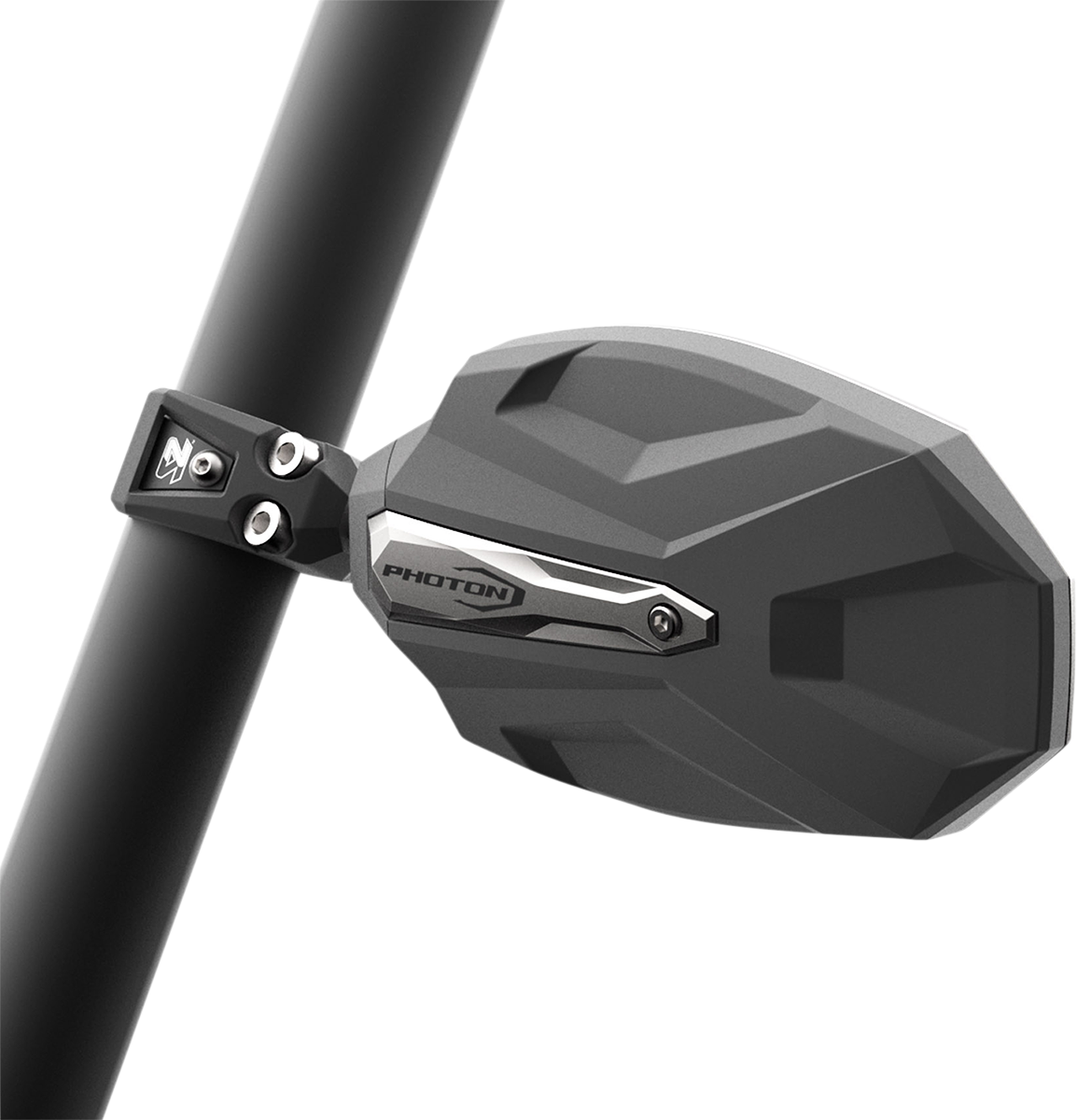 SEIZMIK Mirrors - Photon - Side View - Oval - Black/Silver - Polaris Pro Fit/Can Am Profiled ROPS - Pair 56-18109