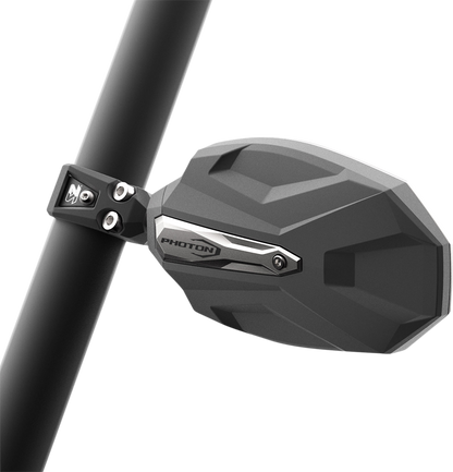SEIZMIK Mirrors - Photon - Side View - Oval - Black/Silver - Polaris Pro Fit/Can Am Profiled ROPS - Pair 56-18109