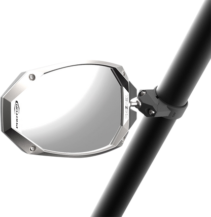 SEIZMIK Mirrors - Photon - Side View - Oval - Black/Silver - 1.875"/2" ROPS - Pair 56-18108