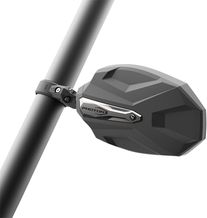 SEIZMIK Mirrors - Photon - Side View - Oval - Black/Silver - 1.875"/2" ROPS - Pair 56-18108