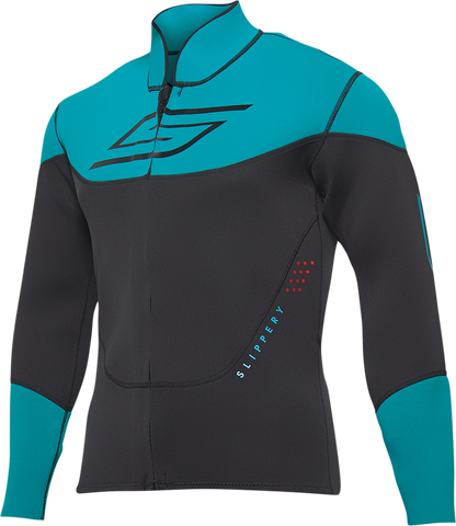 SLIPPERY Breaker Wetsuit and Jacket - Black/Aqua - Large 3201-0290